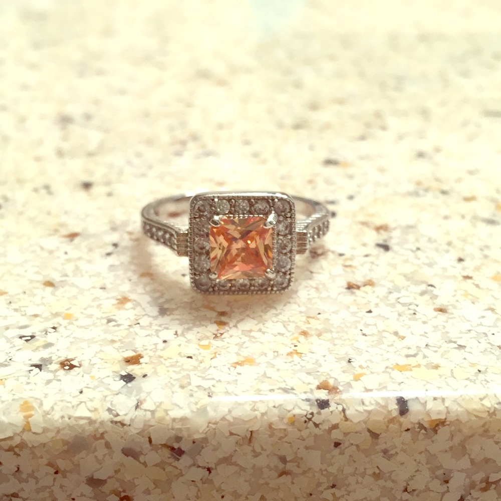 Peach Square Ring